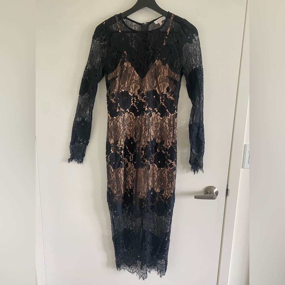 Lace Black Maxi Dress